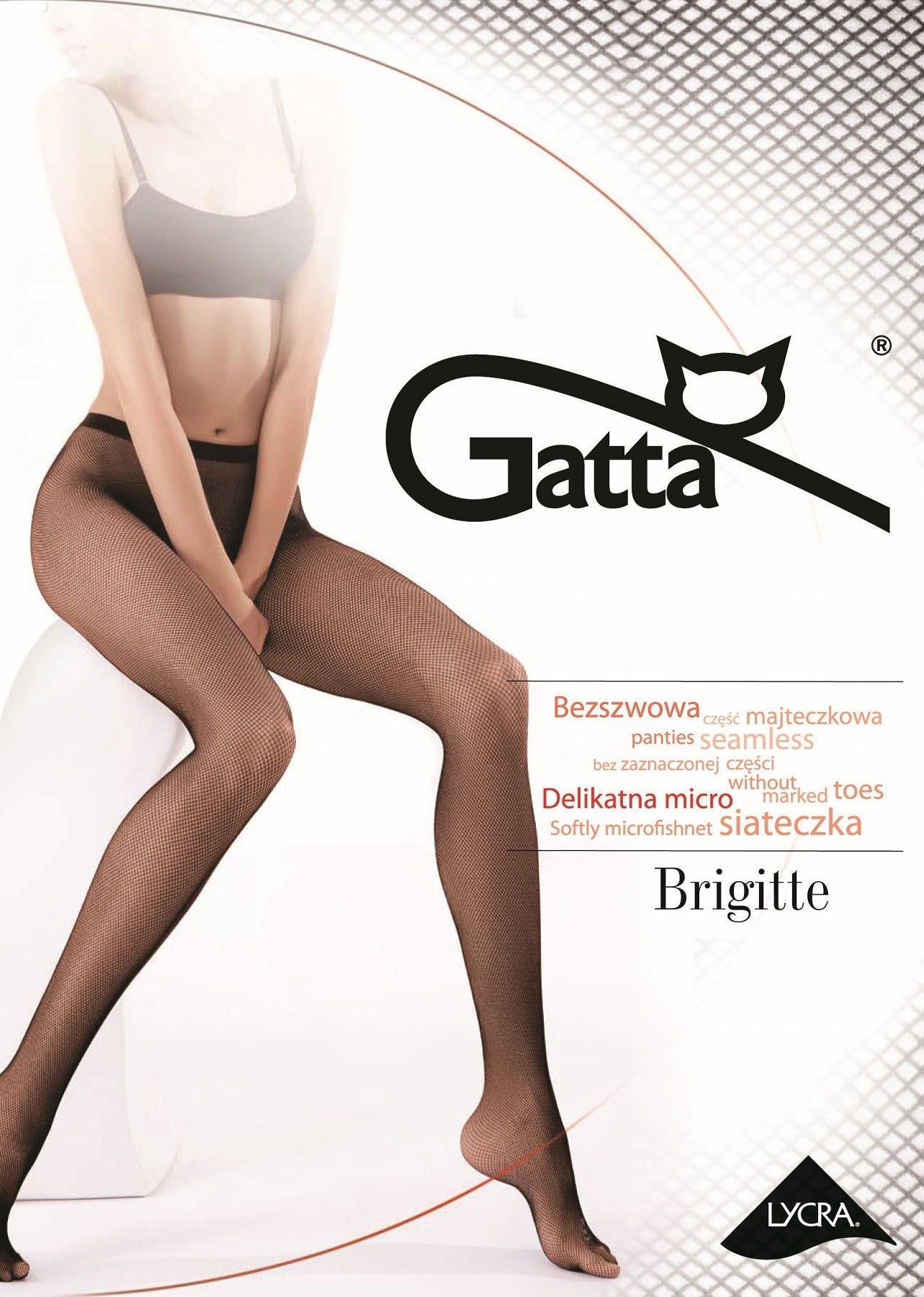 Seamless Net Tights Gatta Brigitte 06 - Small Net - Black