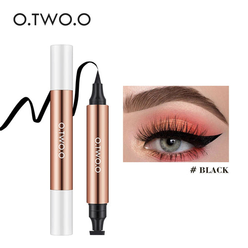 O.TWO.O Eyeliner Stamp Black Liquid Eyeliner Pen Waterproof Fast Dry