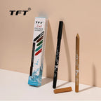 Creion de ochi rezistent la apă, pigment colorat, albastru și negru 