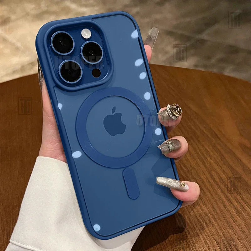 Pink Transparent Acrylic Case for iPhone 17 Air 16 15 14 13 12 11 Pro