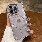 Pink Transparent Acrylic Case for iPhone 17 Air 16 15 14 13 12 11 Pro