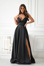  Long dress model 221609 Bicotone 